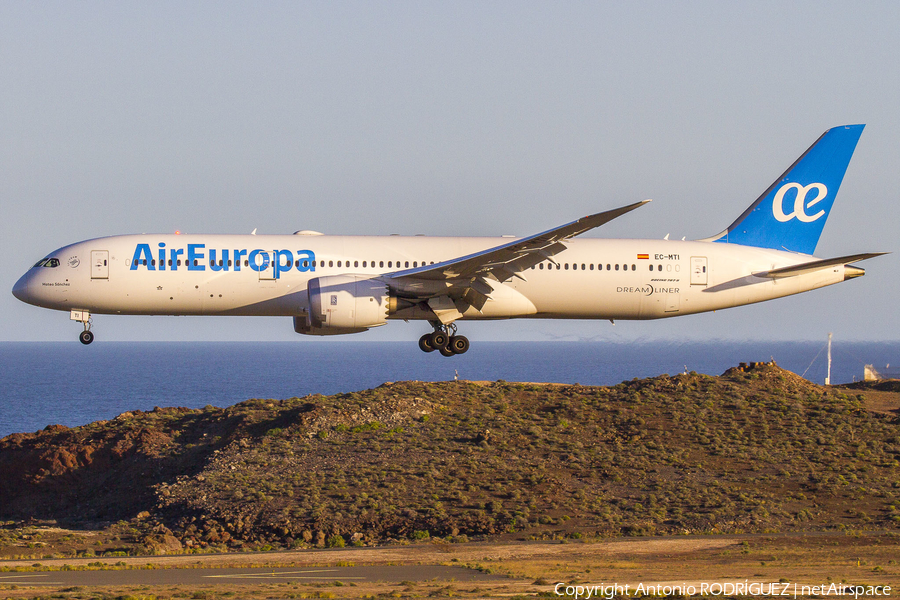 Air Europa Boeing 787-9 Dreamliner (EC-MTI) | Photo 286103