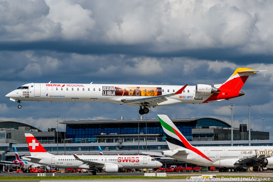 Iberia Regional (Air Nostrum) Bombardier CRJ-1000 (EC-MTZ) | Photo 516736