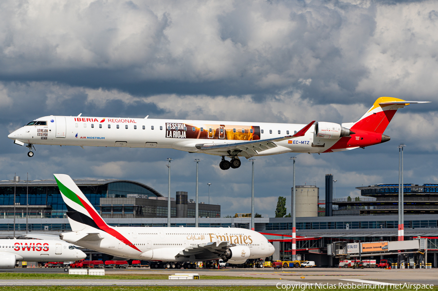 Iberia Regional (Air Nostrum) Bombardier CRJ-1000 (EC-MTZ) | Photo 516877