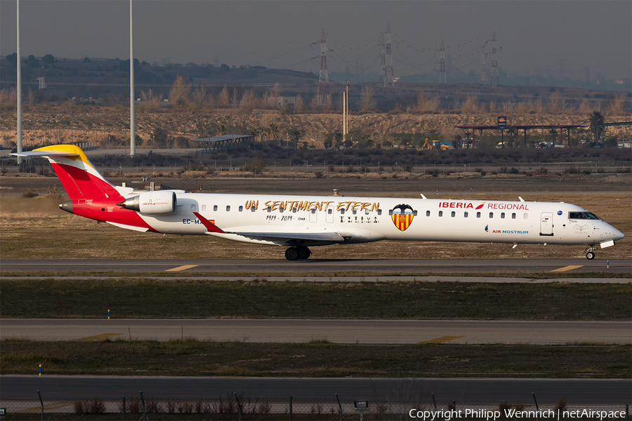 Iberia Regional (Air Nostrum) Bombardier CRJ-1000 (EC-MXA) | Photo 377020