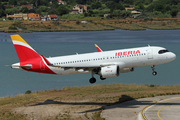 Iberia Airbus A320-251N (EC-MXU) at  Corfu - International, Greece