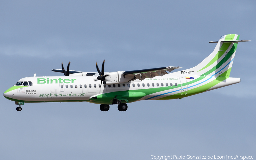 Binter Canarias ATR 72-600 (EC-MYT) | Photo 340115