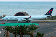 Plus Ultra Airbus A340-313X (EC-NBU) at  Gran Canaria, Spain