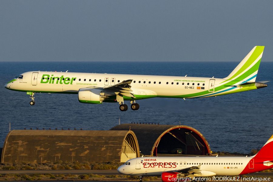 Binter Canarias Embraer ERJ-195E2 (ERJ-190-400STD) (EC-NEZ) | Photo 365942