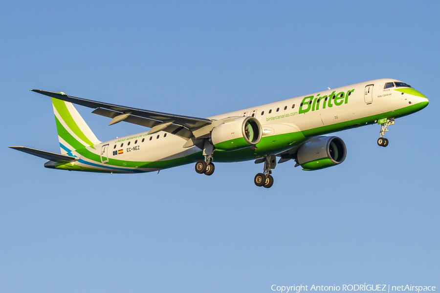 Binter Canarias Embraer ERJ-195E2 (ERJ-190-400STD) (EC-NEZ) | Photo 367469