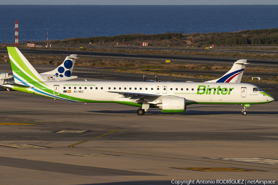 Binter Canarias Embraer ERJ-195E2 (ERJ-190-400STD) (EC-NEZ) | Photo 367885