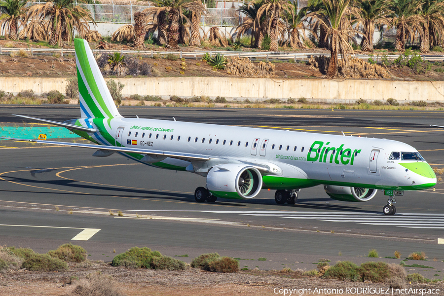 Binter Canarias Embraer ERJ-195E2 (ERJ-190-400STD) (EC-NEZ) | Photo 420794
