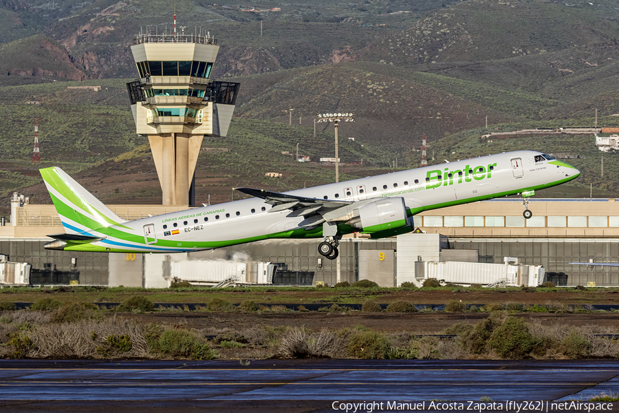 Binter Canarias Embraer ERJ-195E2 (ERJ-190-400STD) (EC-NEZ) | Photo 428883