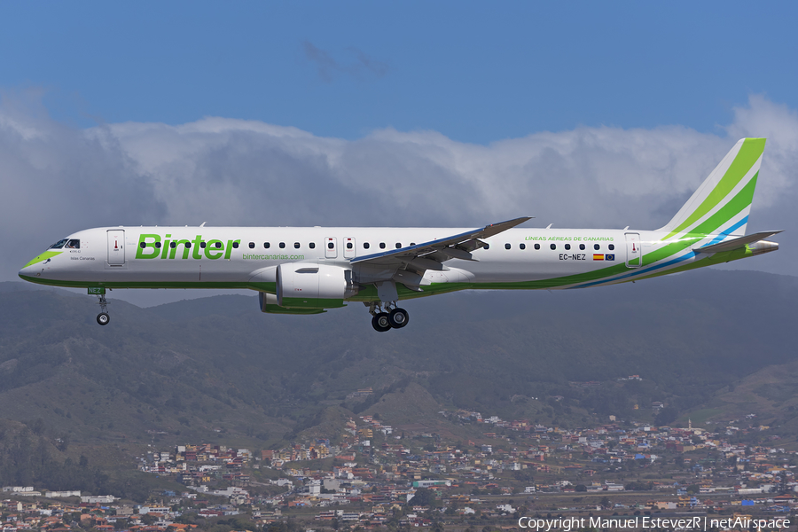 Binter Canarias Embraer ERJ-195E2 (ERJ-190-400STD) (EC-NEZ) | Photo 376487