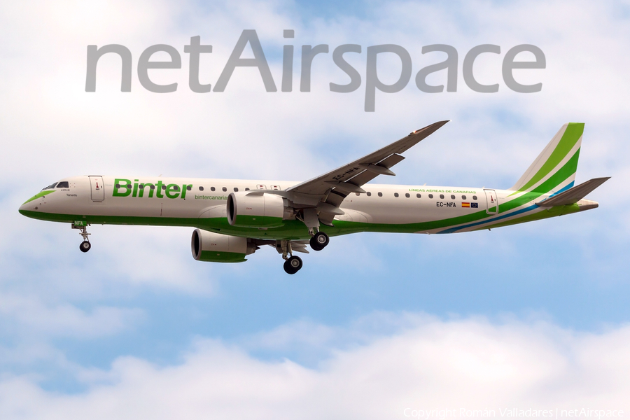 Binter Canarias Embraer ERJ-195E2 (ERJ-190-400STD) (EC-NFA) | Photo 363032