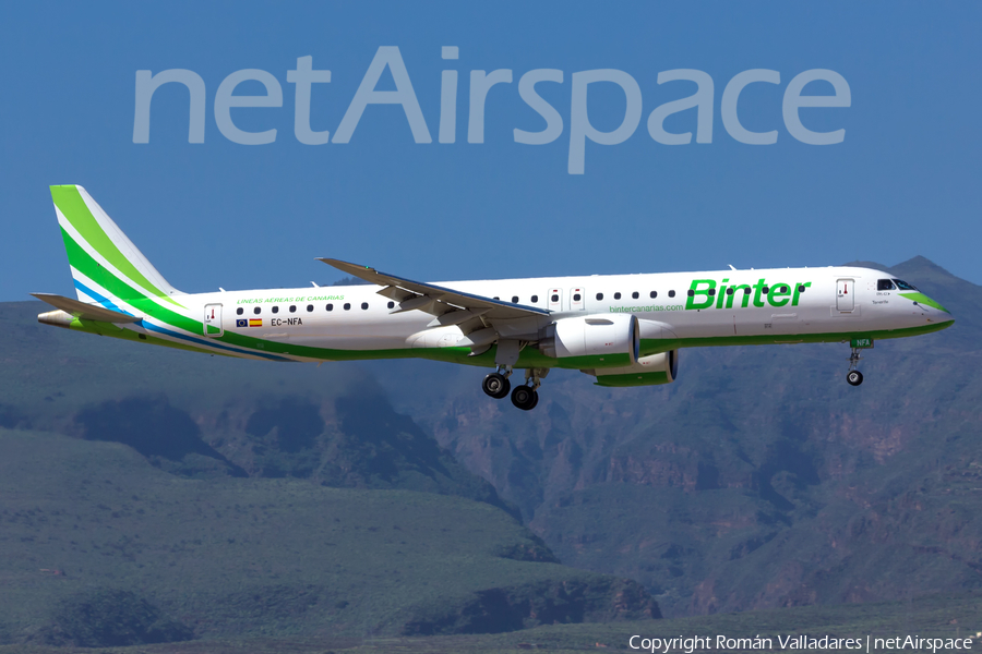 Binter Canarias Embraer ERJ-195E2 (ERJ-190-400STD) (EC-NFA) | Photo 423221