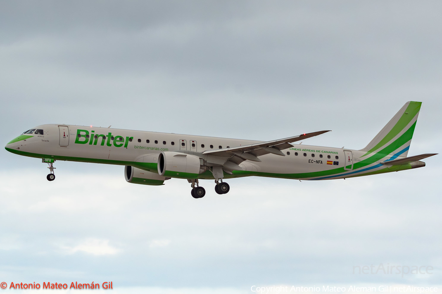 Binter Canarias Embraer ERJ-195E2 (ERJ-190-400STD) (EC-NFA) | Photo 679901