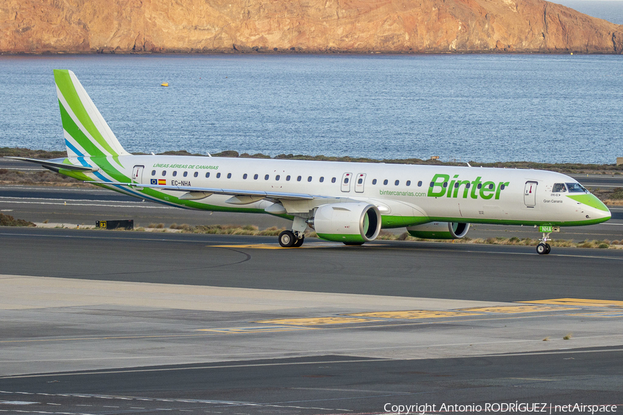 Binter Canarias Embraer ERJ-195E2 (ERJ-190-400STD) (EC-NHA) | Photo 366218