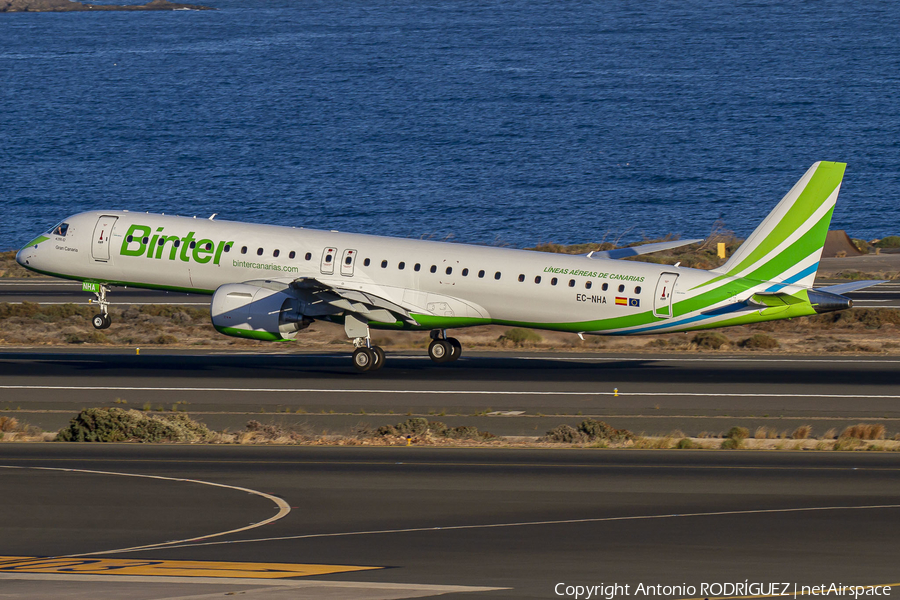 Binter Canarias Embraer ERJ-195E2 (ERJ-190-400STD) (EC-NHA) | Photo 368299