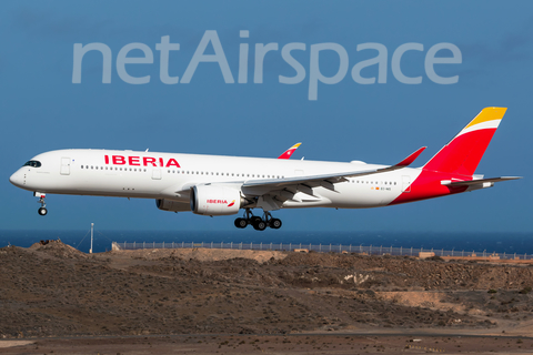 Iberia Airbus A350-941 (EC-NIS) at  Gran Canaria, Spain
