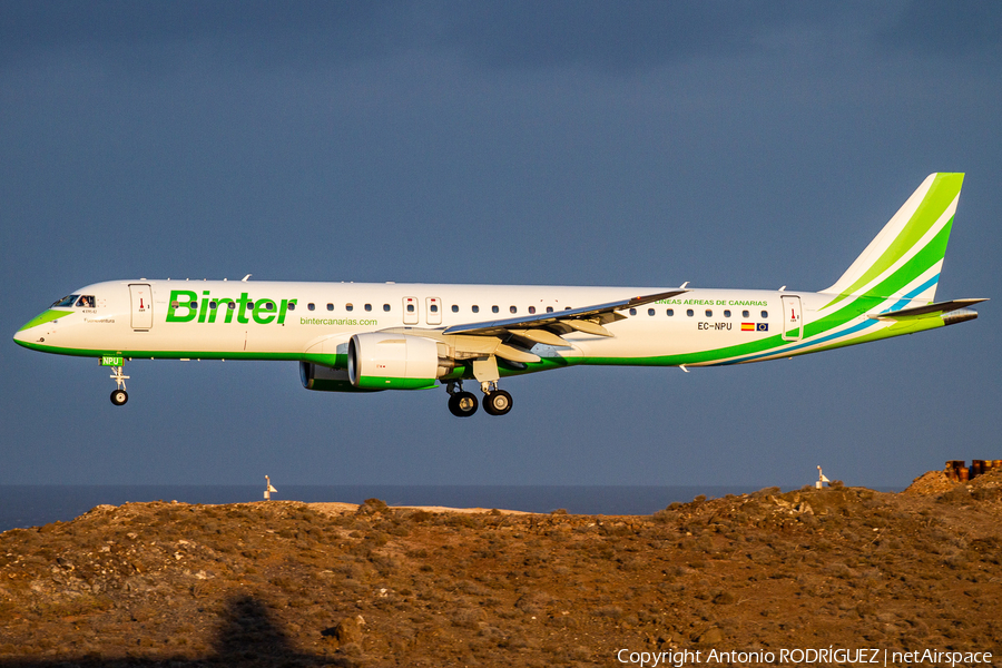 Binter Canarias Embraer ERJ-195E2 (ERJ-190-400STD) (EC-NPU) | Photo 463247