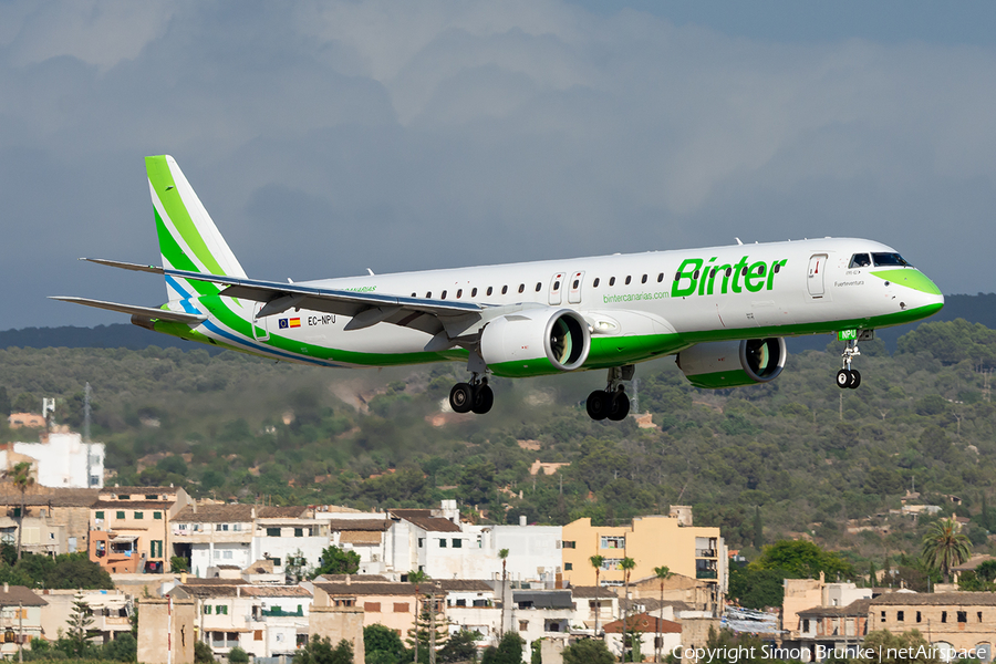 Binter Canarias Embraer ERJ-195E2 (ERJ-190-400STD) (EC-NPU) | Photo 625227