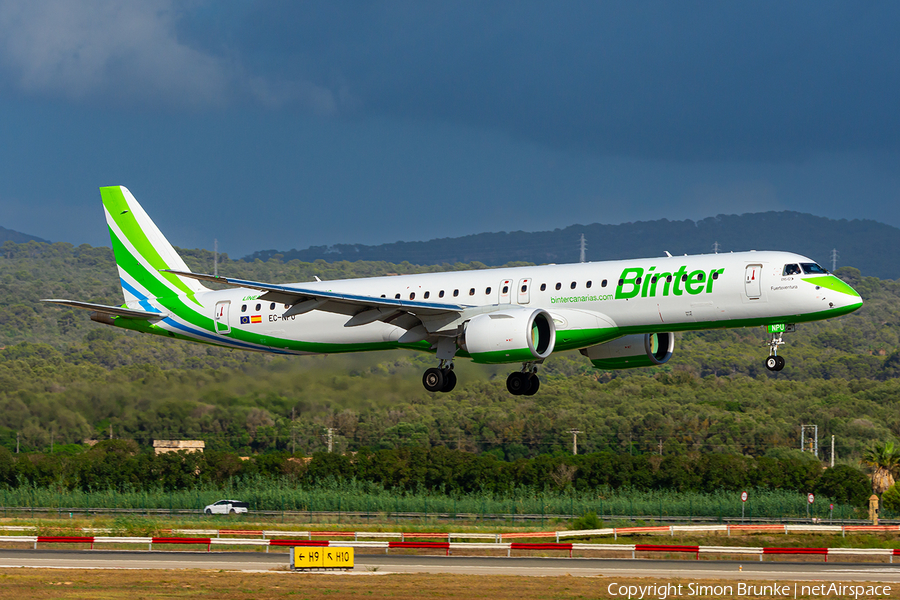 Binter Canarias Embraer ERJ-195E2 (ERJ-190-400STD) (EC-NPU) | Photo 625228