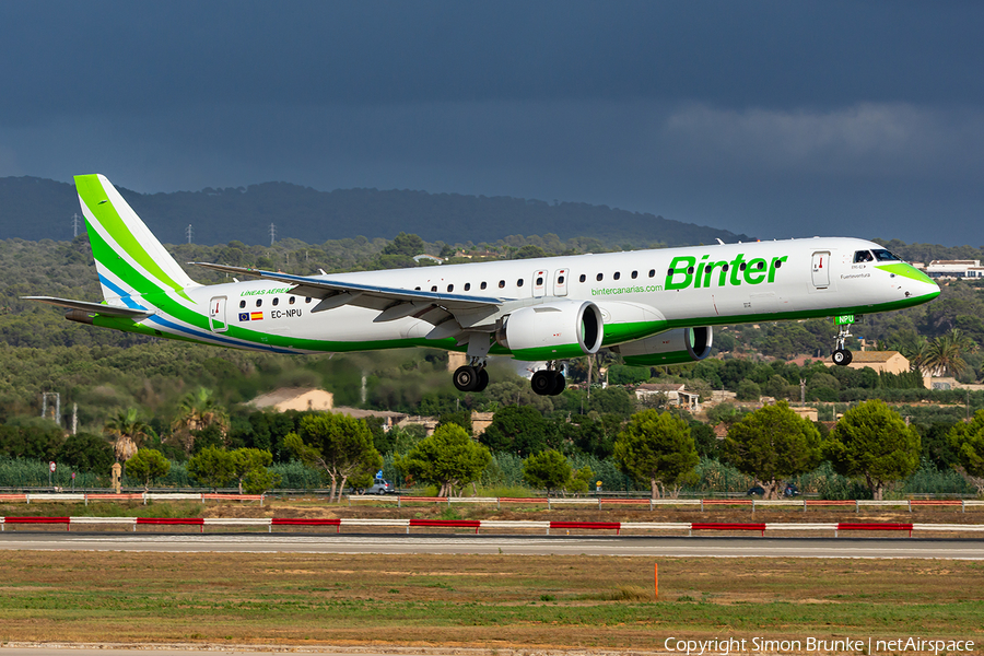 Binter Canarias Embraer ERJ-195E2 (ERJ-190-400STD) (EC-NPU) | Photo 625229