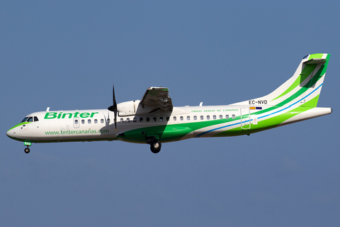 Binter Canarias ATR 72-600 (EC-NVD) at  Gran Canaria, Spain
