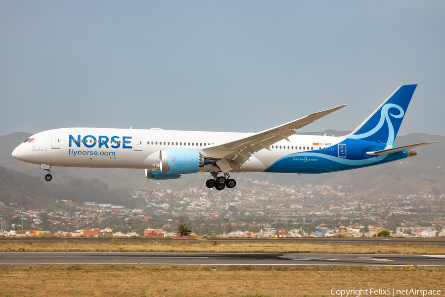 Norse Atlantic Airways Boeing 787-9 Dreamliner (EC-NVX) | Photo 535541