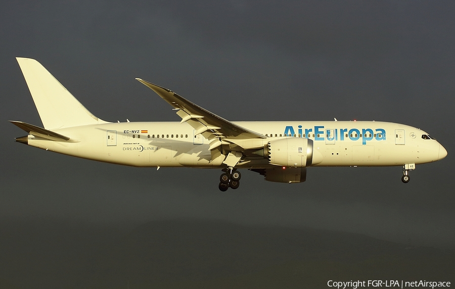 Air Europa Boeing 787-8 Dreamliner (EC-NVZ) | Photo 529185