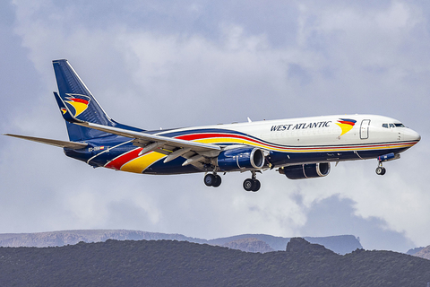 West Atlantic Sweden Boeing 737-83N(BCF) (EC-OBN) at  Gran Canaria, Spain