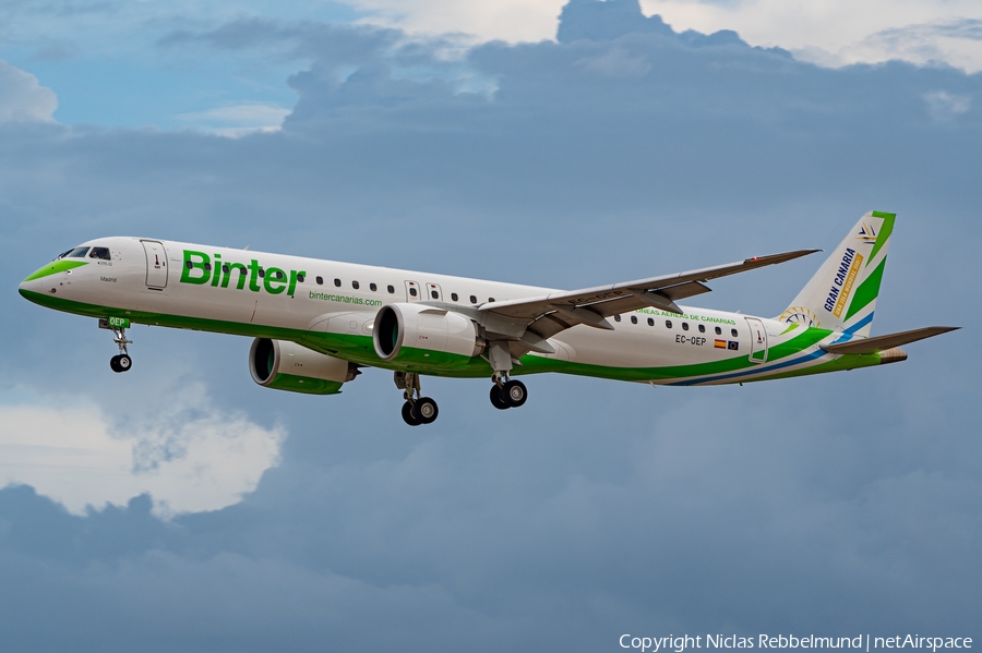 Binter Canarias Embraer ERJ-195E2 (ERJ-190-400STD) (EC-OEP) | Photo 642050