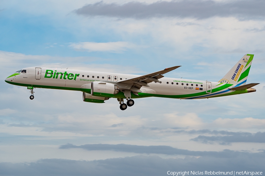 Binter Canarias Embraer ERJ-195E2 (ERJ-190-400STD) (EC-OEP) | Photo 642051