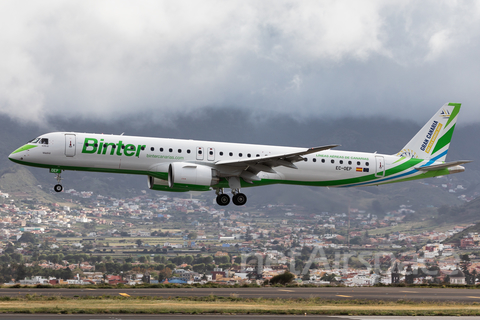 Binter Canarias Embraer ERJ-195E2 (ERJ-190-400STD) (EC-OEP) at  Tenerife Norte - Los Rodeos, Spain
