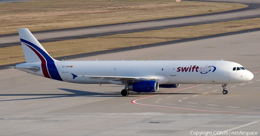 Swiftair Airbus A321-231(P2F) (EC-OHH) | Photo 665205