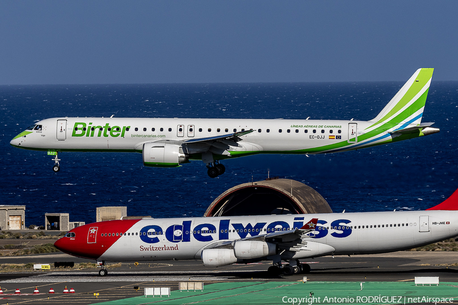 Binter Canarias Embraer ERJ-195E2 (ERJ-190-400STD) (EC-OJJ) | Photo 676420