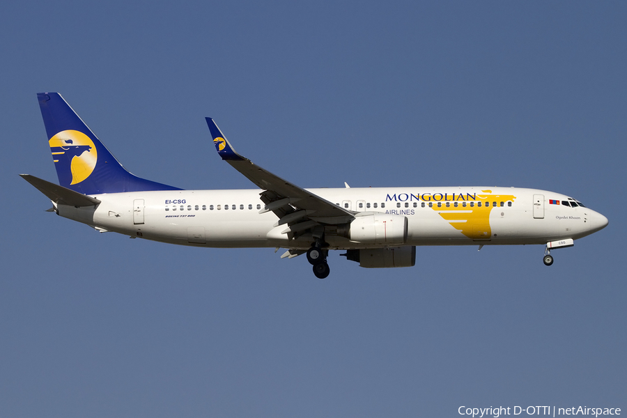 MIAT Mongolian Airlines Boeing 737-8AS (EI-CSG) | Photo 406001
