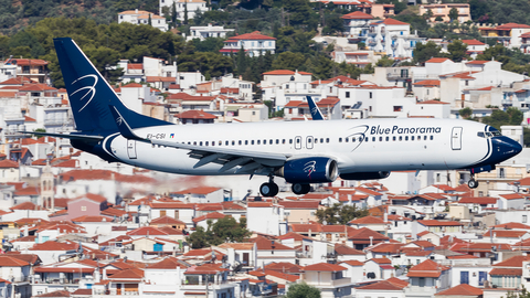 Blue Panorama Airlines Boeing 737-8AS (EI-CSI) at  Skiathos Alexandros Papadiamantis, Greece