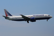 Transaero Airlines Boeing 737-4S3 (EI-CXK) at  Corfu - International, Greece