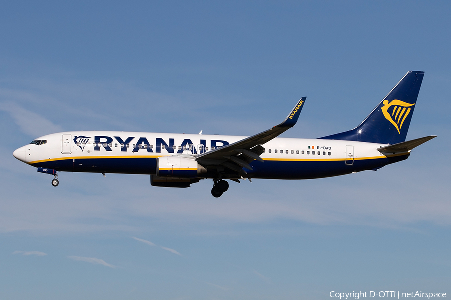 Ryanair Boeing 737-8AS (EI-DAD) | Photo 292176