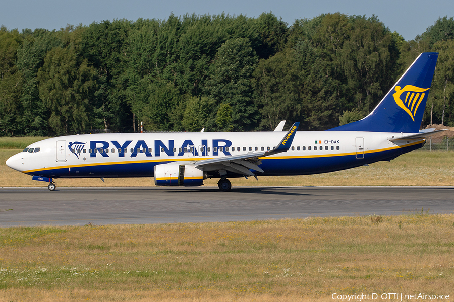 Ryanair Boeing 737-8AS (EI-DAK) | Photo 246964
