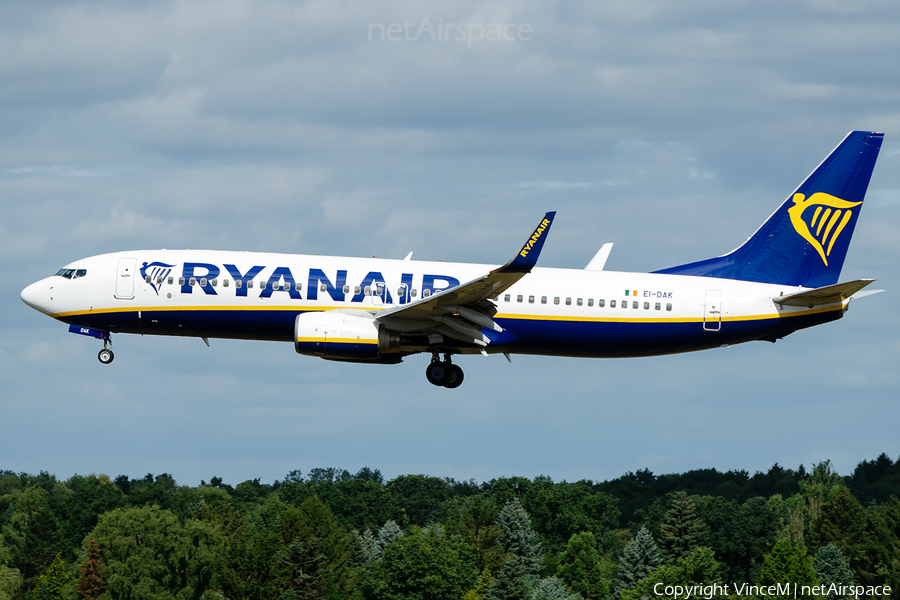 Ryanair Boeing 737-8AS (EI-DAK) | Photo 257784