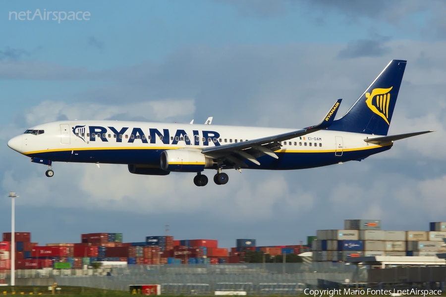 Ryanair Boeing 737-8AS (EI-DAM) | Photo 55769
