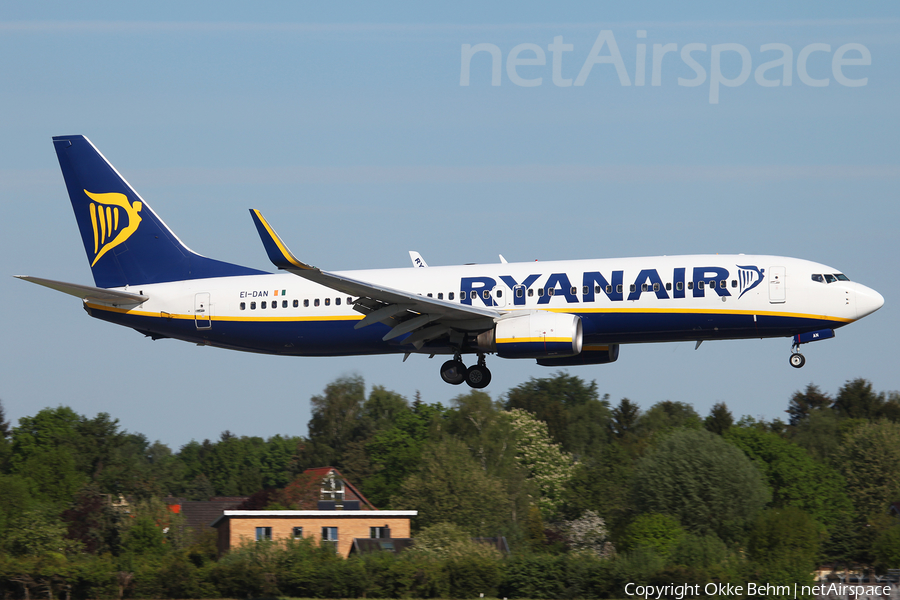 Ryanair Boeing 737-8AS (EI-DAN) | Photo 108752