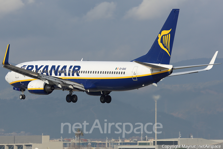 Ryanair Boeing 737-8AS (EI-DAS) | Photo 436559