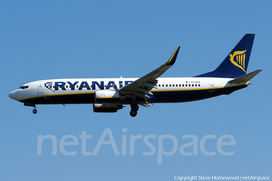 Ryanair Boeing 737-8AS (EI-DAS) | Photo 174545