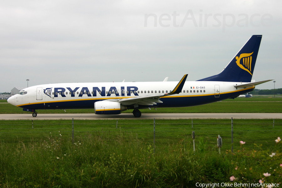 Ryanair Boeing 737-8AS (EI-DAS) | Photo 244413