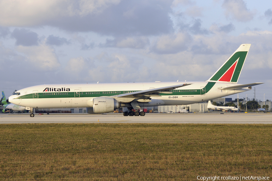 Alitalia Boeing 777-243(ER) (EI-DBK) | Photo 13540
