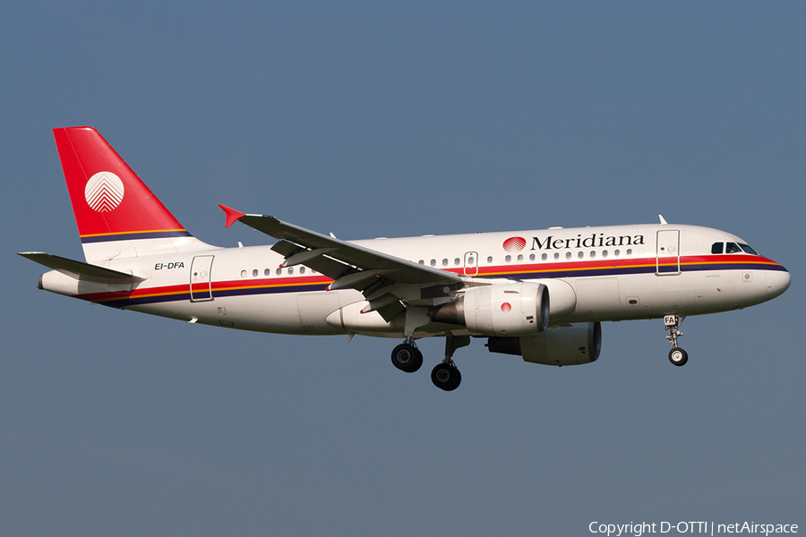Meridiana Airbus A319-112 (EI-DFA) | Photo 199007