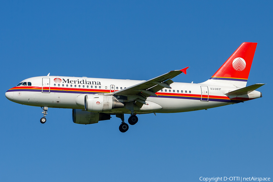 Meridiana Airbus A319-112 (EI-DFP) | Photo 303179