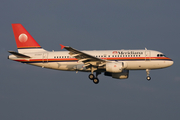 Meridiana Airbus A319-112 (EI-DFP) at  Amsterdam - Schiphol, Netherlands