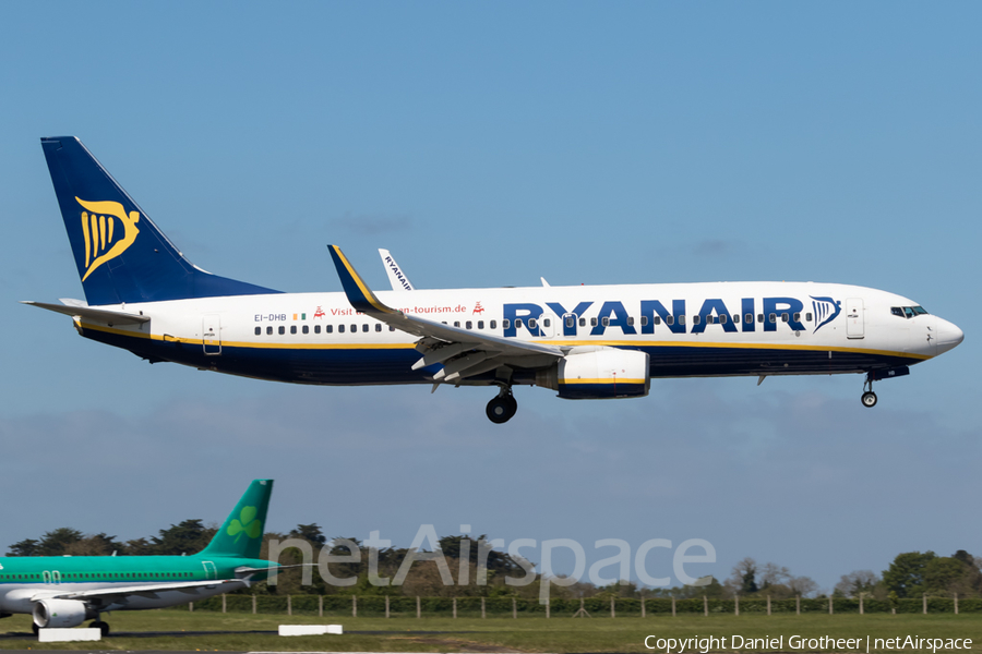 Ryanair Boeing 737-8AS (EI-DHB) | Photo 165358