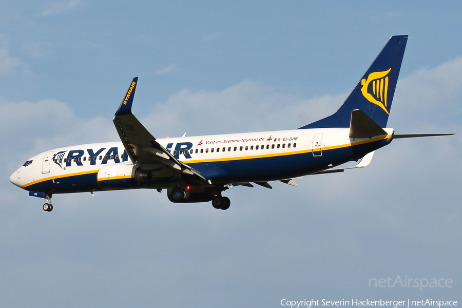 Ryanair Boeing 737-8AS (EI-DHB) | Photo 214854