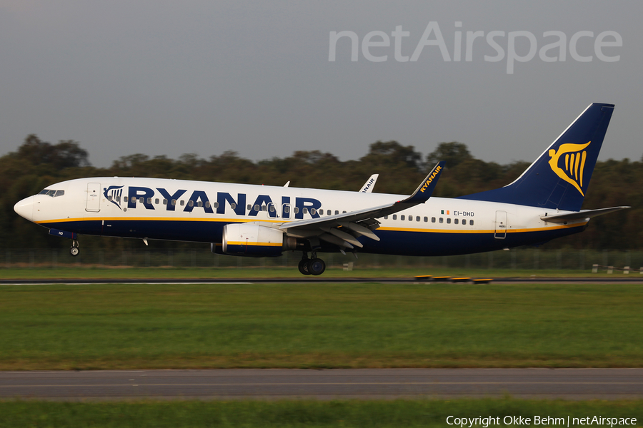 Ryanair Boeing 737-8AS (EI-DHD) | Photo 126184